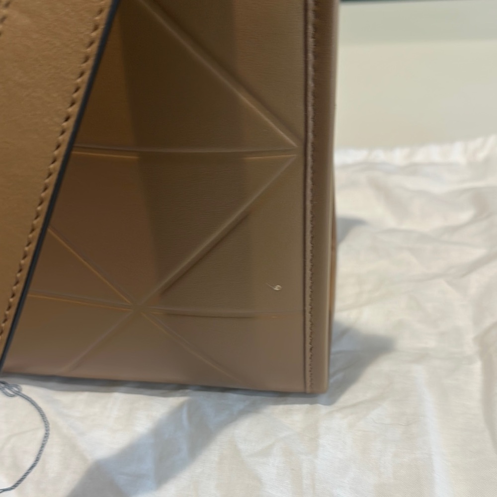 Prada Tan Saffiano Leather Satchel with Gold Hardware - Picture 10 of 10